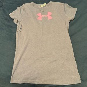 Under Armour t-shirt, purple/pink, size small